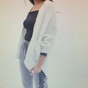 Hollister waffle cardigan sweater M/L